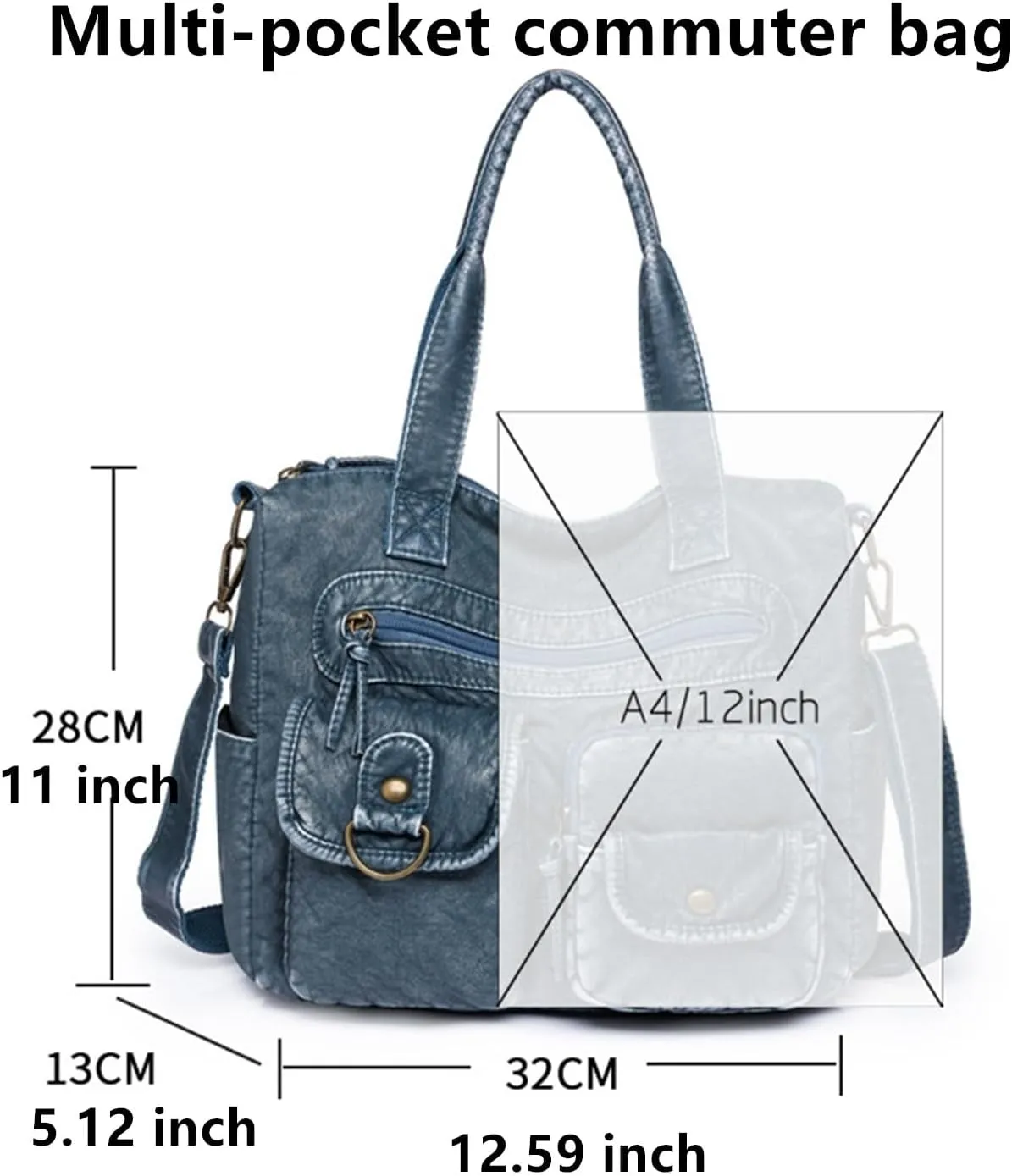 Hobo Handbag and Purses for Women,Top Handle Satchel Purse Tote Shoulder Bags Faux Leather for Ladies