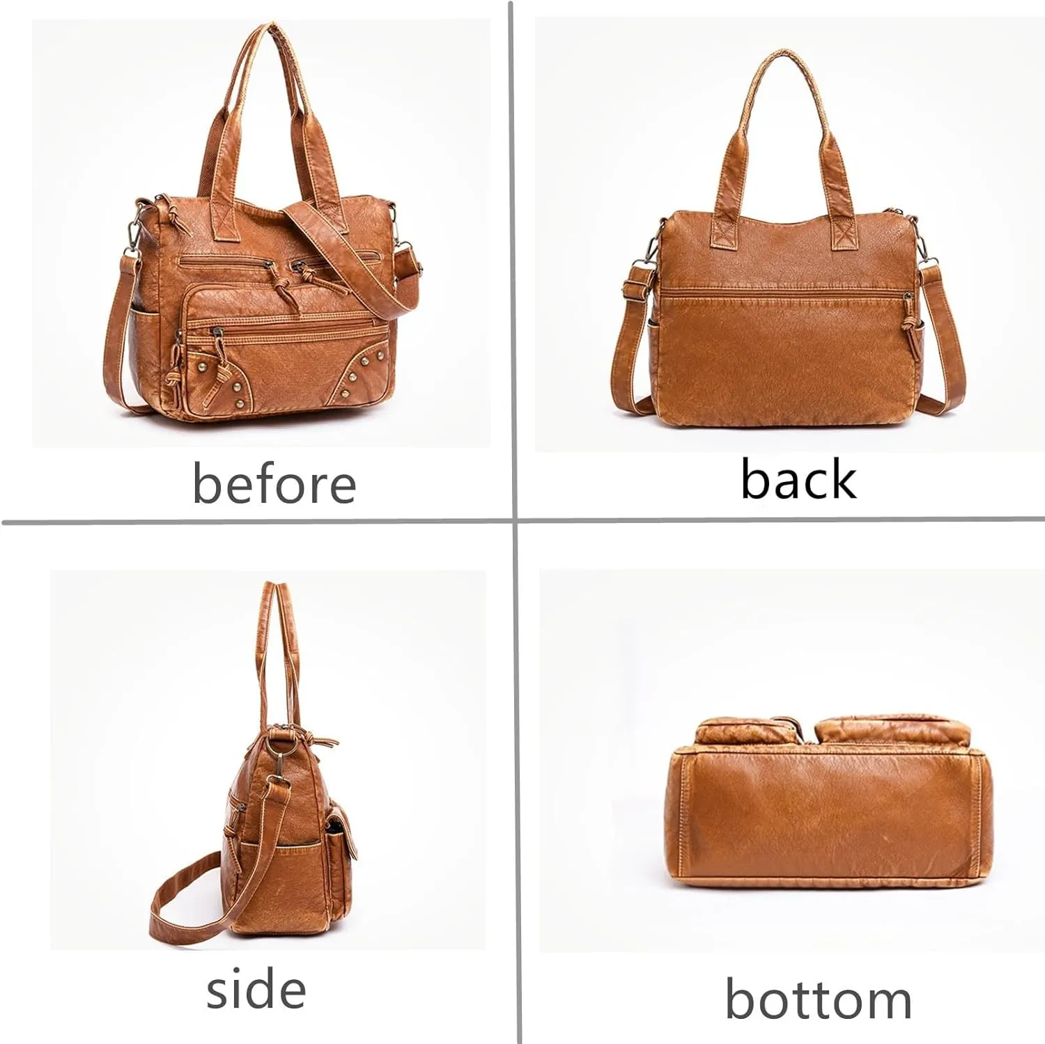 Hobo Handbag and Purses for Women,Top Handle Satchel Purse Tote Shoulder Bags Faux Leather for Ladies