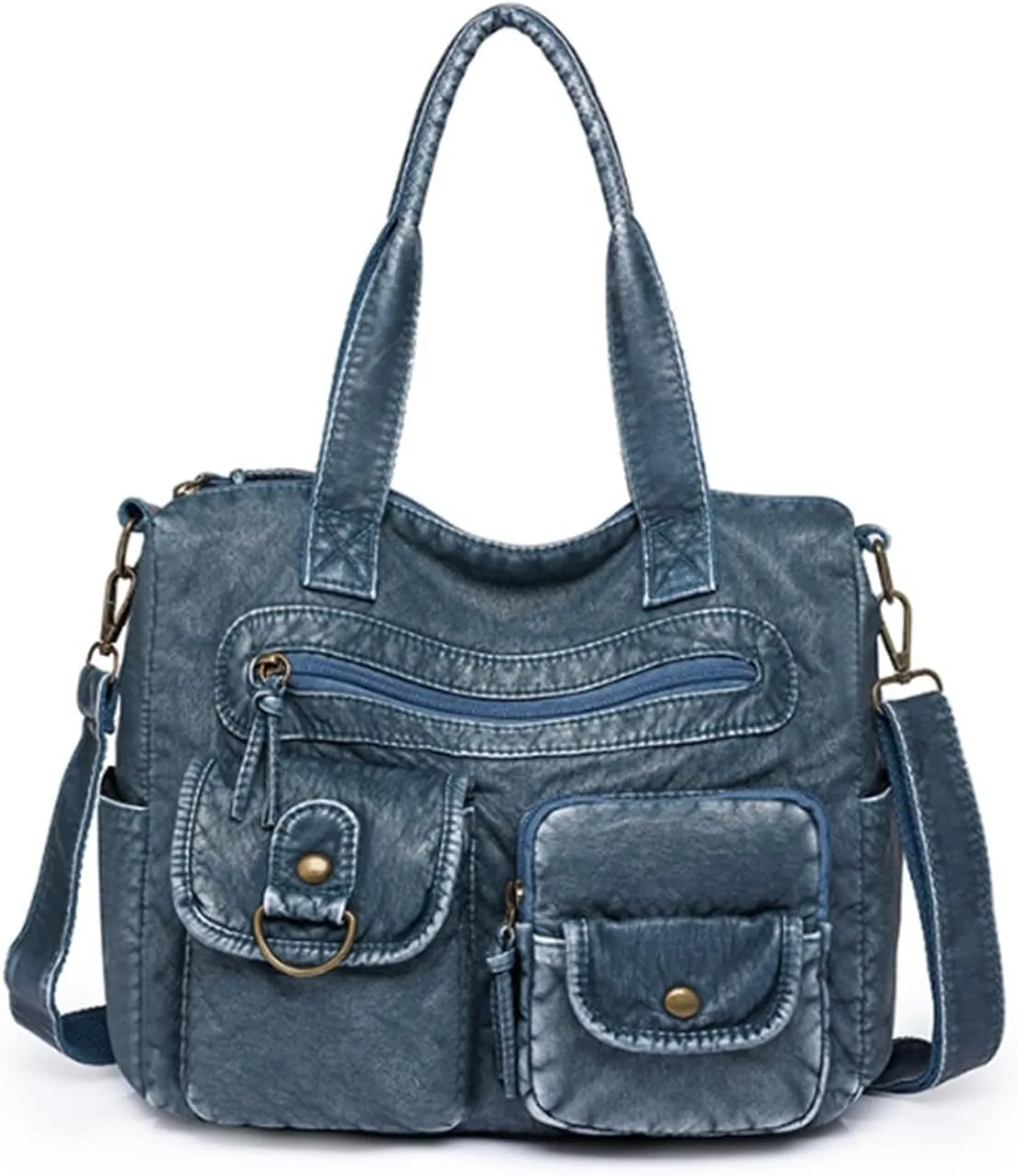 Hobo Handbag and Purses for Women,Top Handle Satchel Purse Tote Shoulder Bags Faux Leather for Ladies