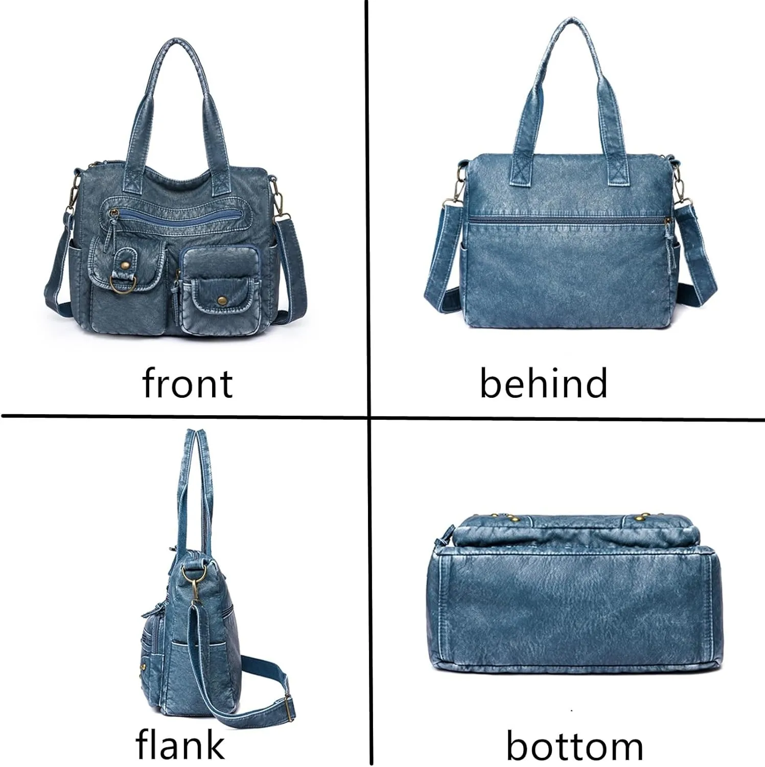 Hobo Handbag and Purses for Women,Top Handle Satchel Purse Tote Shoulder Bags Faux Leather for Ladies