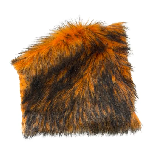 Husky Print Long Pile Shaggy Faux Fur Fabric