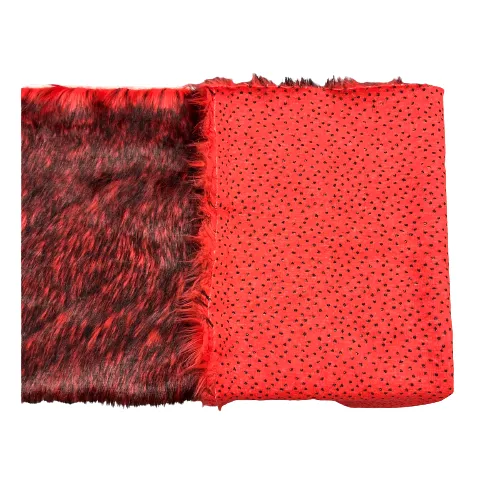 Husky Print Long Pile Shaggy Faux Fur Fabric