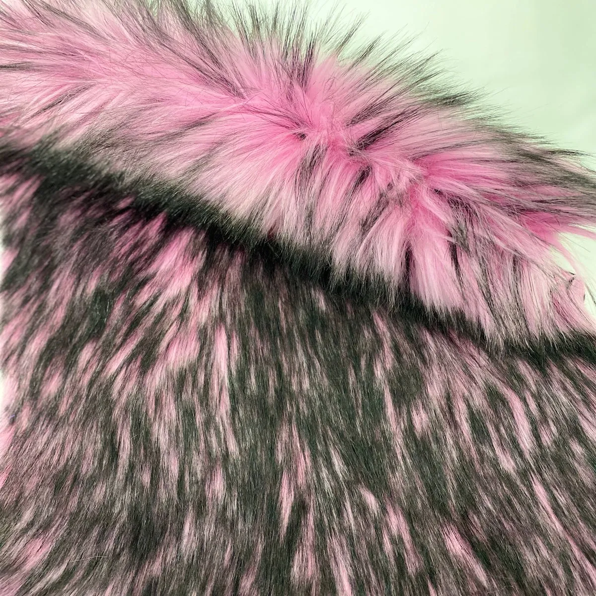 Husky Print Long Pile Shaggy Faux Fur Fabric