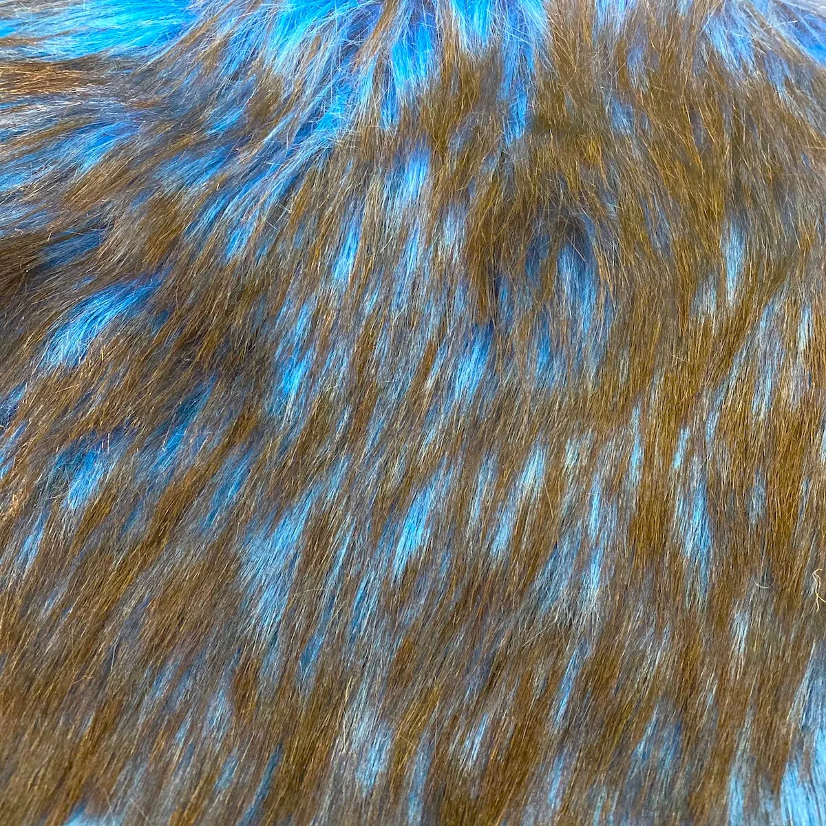 Husky Print Long Pile Shaggy Faux Fur Fabric