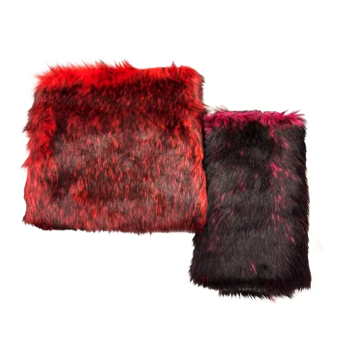 Husky Print Long Pile Shaggy Faux Fur Fabric
