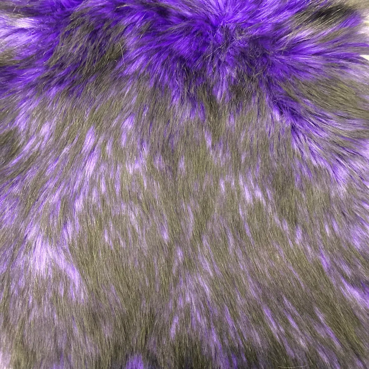 Husky Print Long Pile Shaggy Faux Fur Fabric
