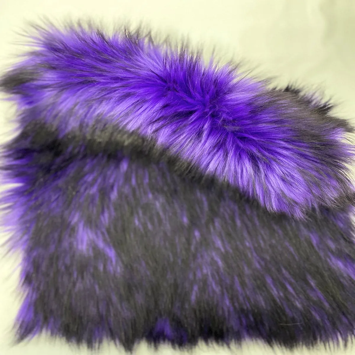 Husky Print Long Pile Shaggy Faux Fur Fabric