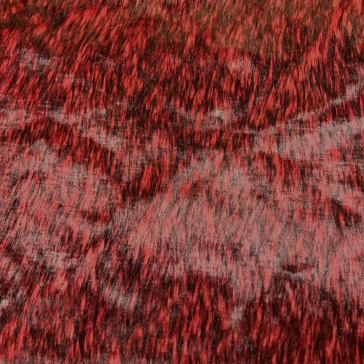 Husky Print Long Pile Shaggy Faux Fur Fabric