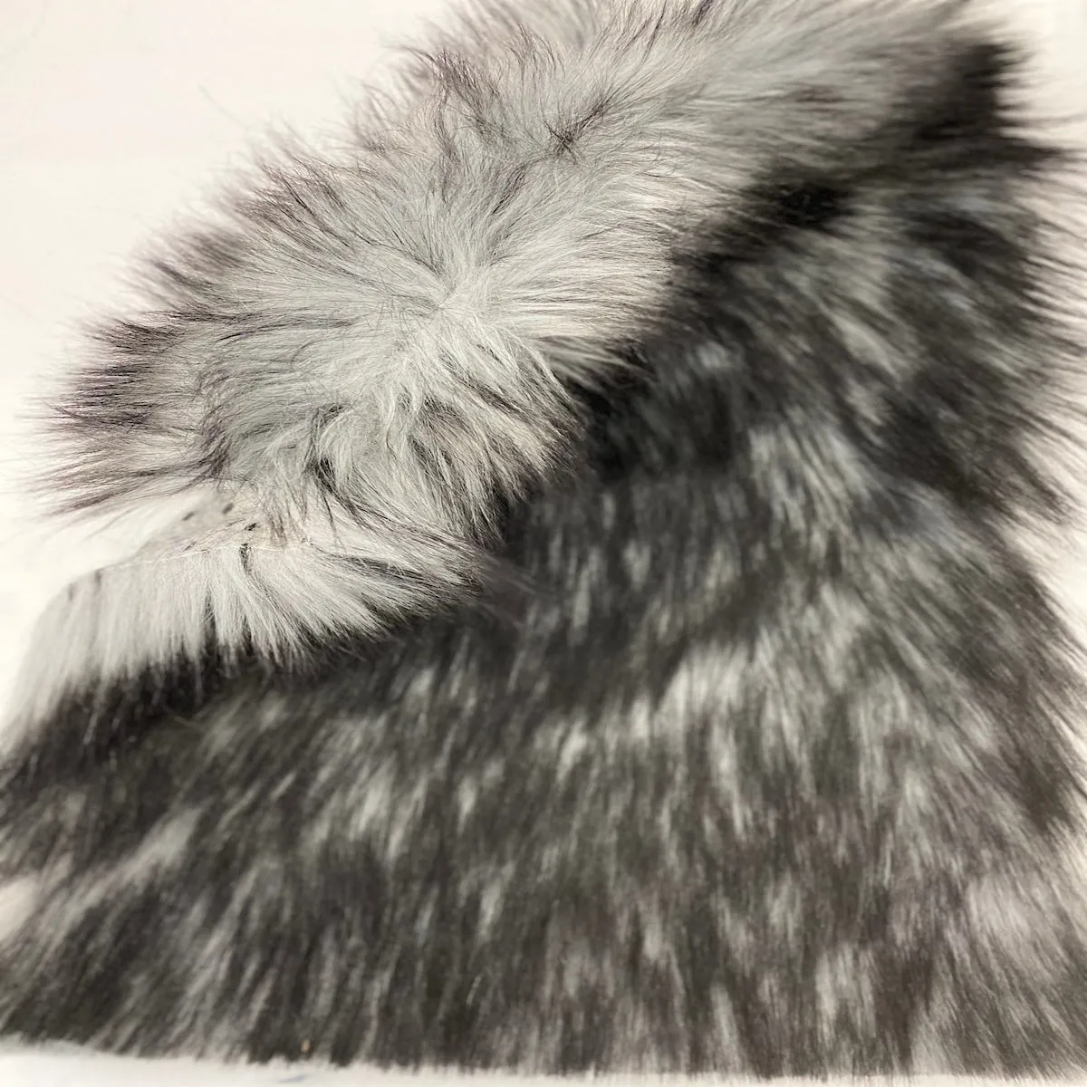 Husky Print Long Pile Shaggy Faux Fur Fabric