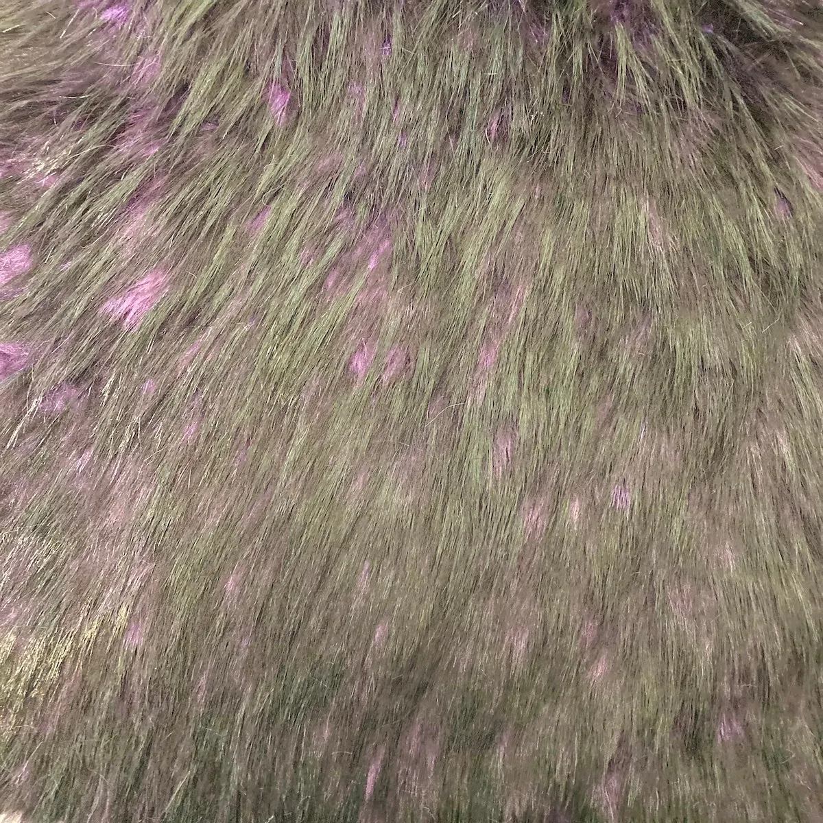 Husky Print Long Pile Shaggy Faux Fur Fabric