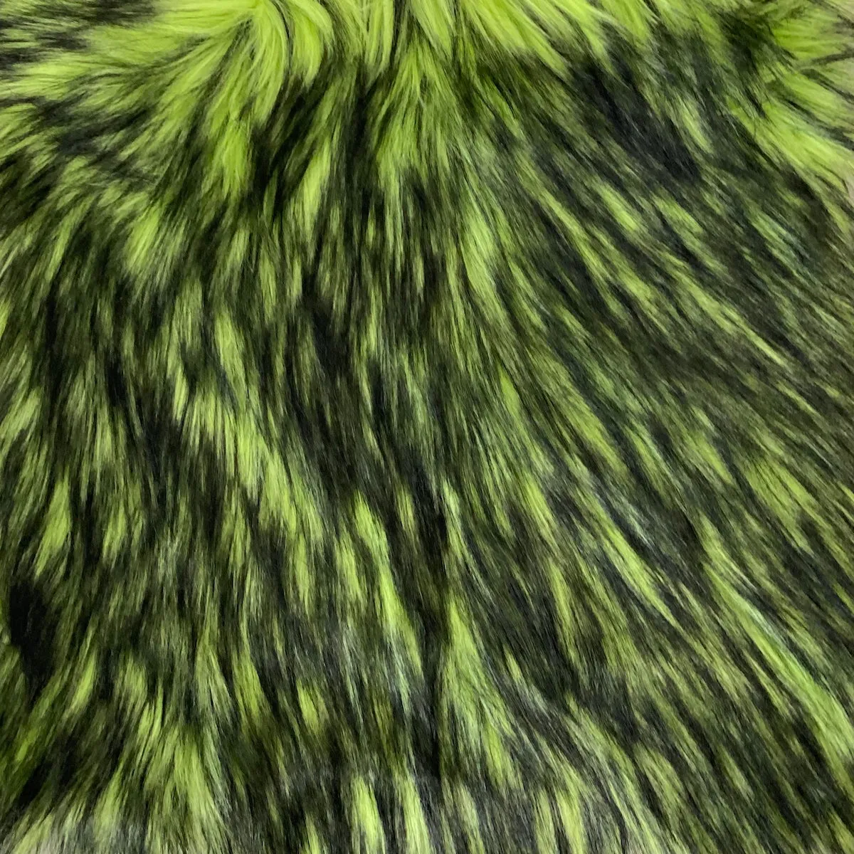 Husky Print Long Pile Shaggy Faux Fur Fabric