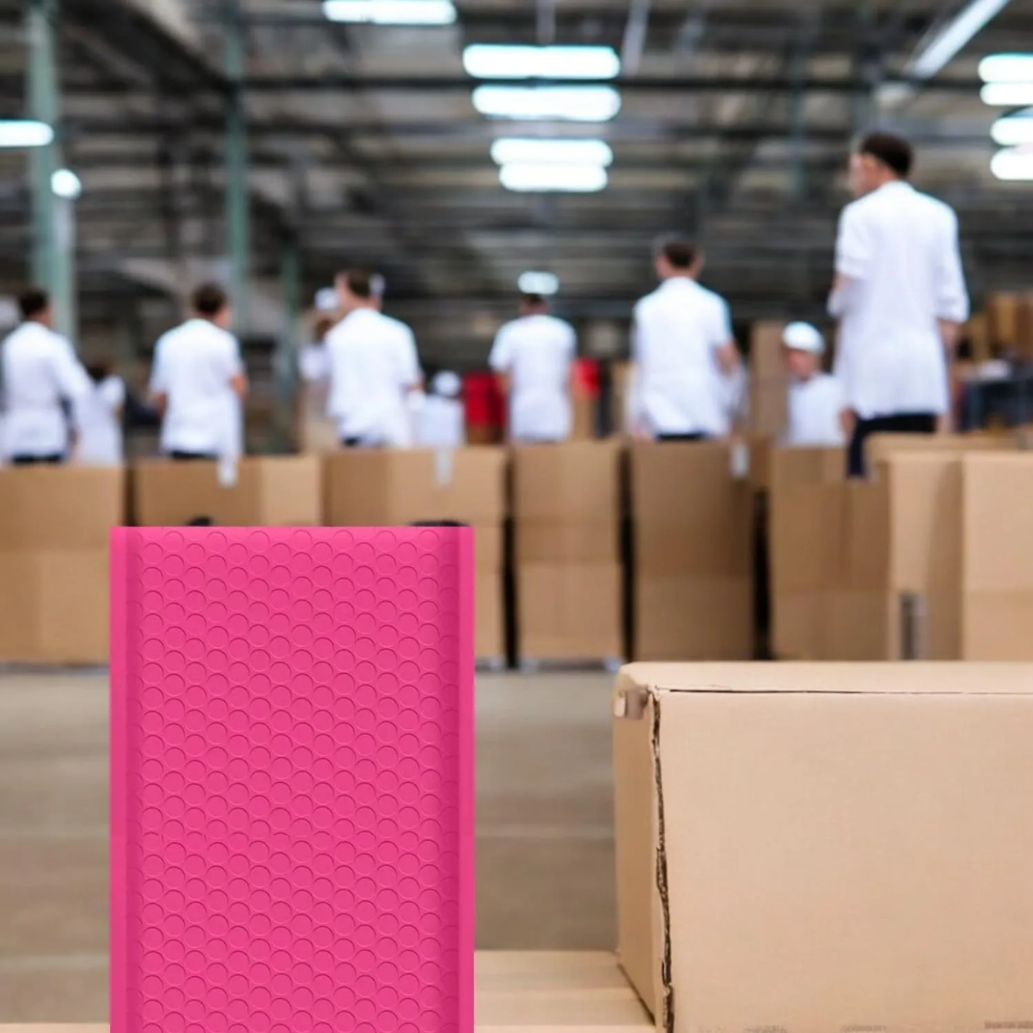 iMBAPrice 8.5x12 Inches Hot Pink Color Polybubble Bag, 100-Pack Medium Size #2 Self Seal Poly Bubble Mailers Padded Packing Envelopes (Total 100 Bags)