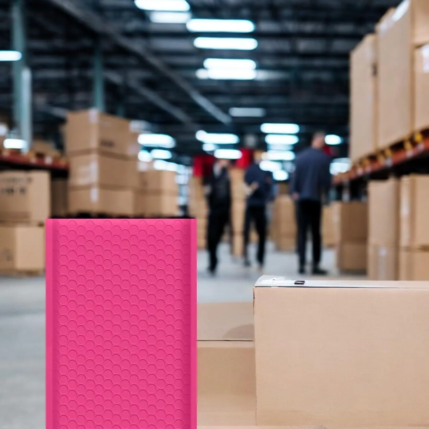 iMBAPrice 8.5x12 Inches Hot Pink Color Polybubble Bag, 100-Pack Medium Size #2 Self Seal Poly Bubble Mailers Padded Packing Envelopes (Total 100 Bags)