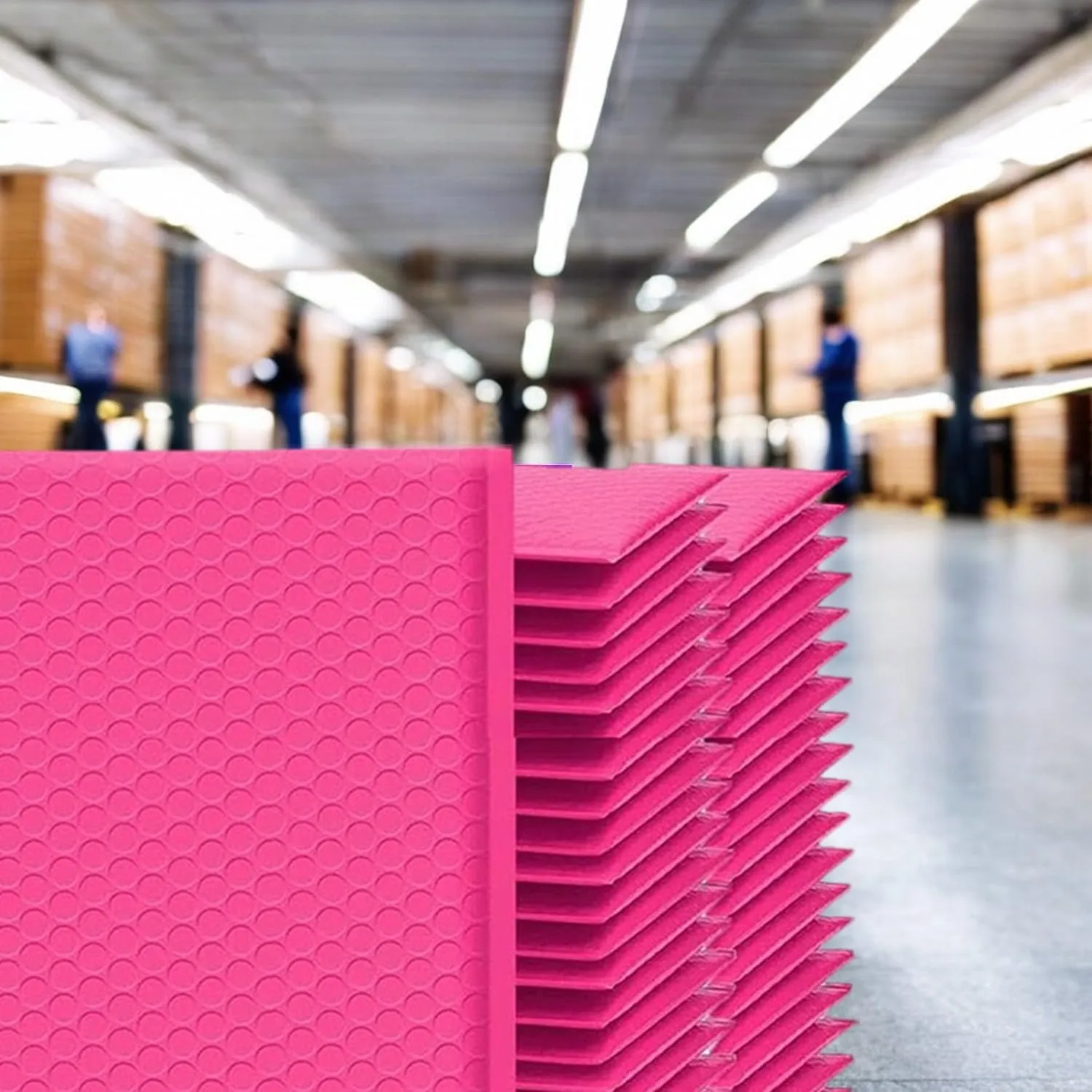 iMBAPrice 8.5x12 Inches Hot Pink Color Polybubble Bag, 100-Pack Medium Size #2 Self Seal Poly Bubble Mailers Padded Packing Envelopes (Total 100 Bags)