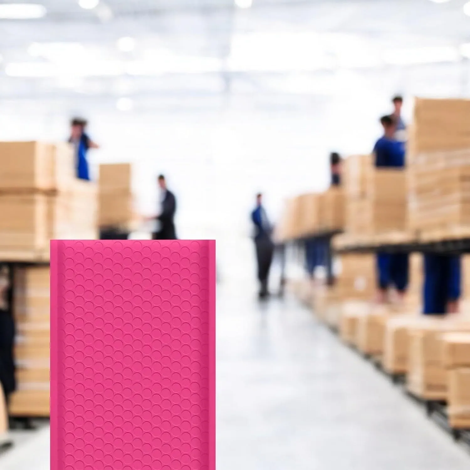 iMBAPrice 8.5x12 Inches Hot Pink Color Polybubble Bag, 100-Pack Medium Size #2 Self Seal Poly Bubble Mailers Padded Packing Envelopes (Total 100 Bags)