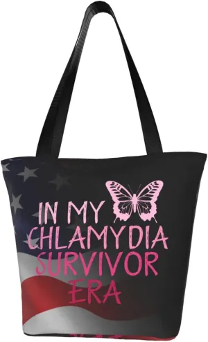 In My Chlamydia Survivor Era Fashion Shoulder Bag Large Capacity For Man Or Woman