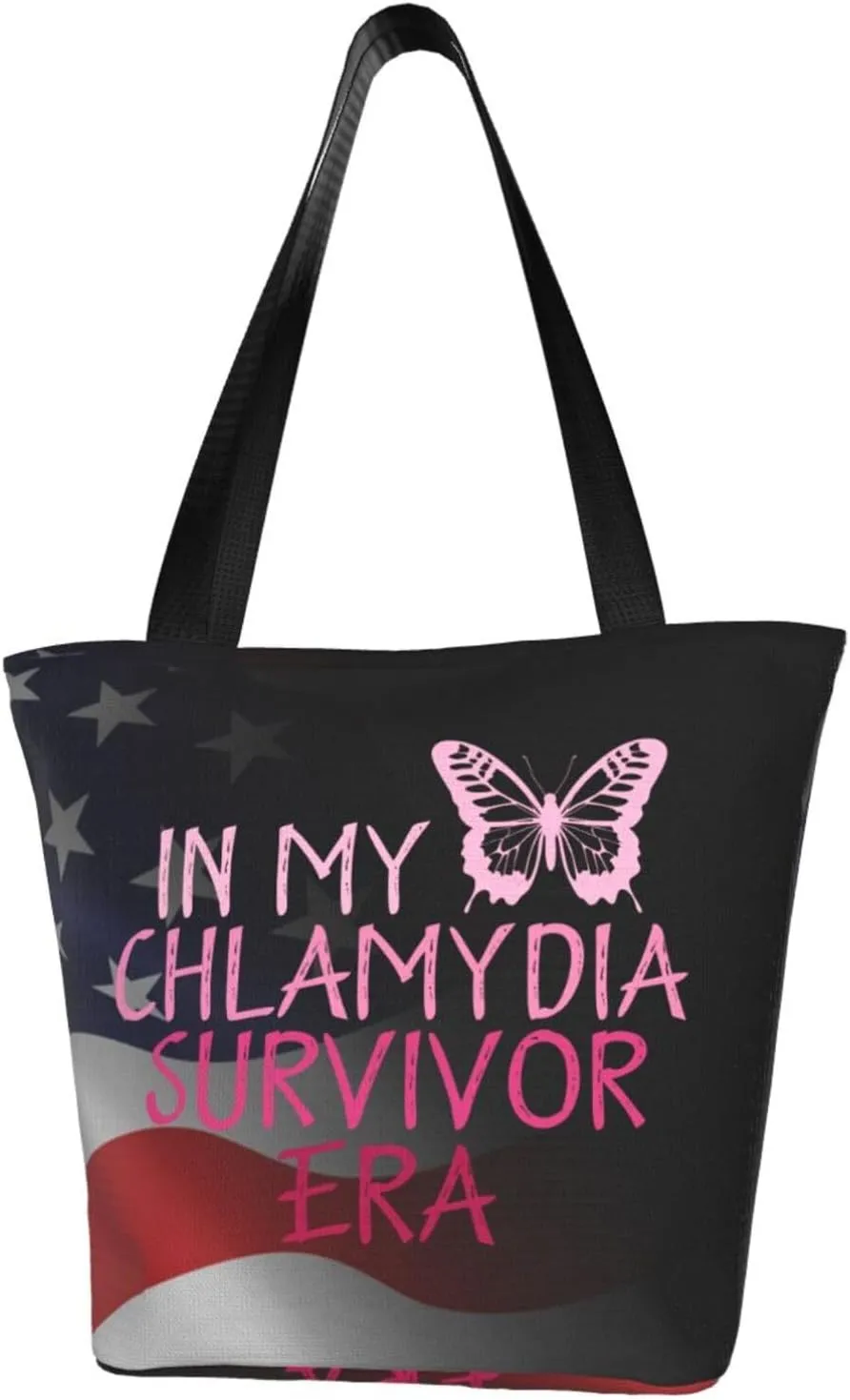 In My Chlamydia Survivor Era Fashion Shoulder Bag Large Capacity For Man Or Woman