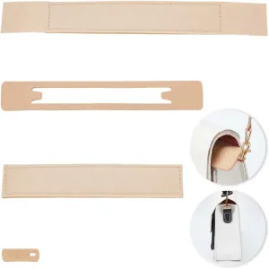 INFUNLY Khaki Leather Base Shaper Set of 4 for Purse WOC, Rectangle Clutch Bag, Bottom Pads, Felt Base Shaper, Saver, Purse Chain Protective Sheet for Wallet on Chain Bags, Handbag