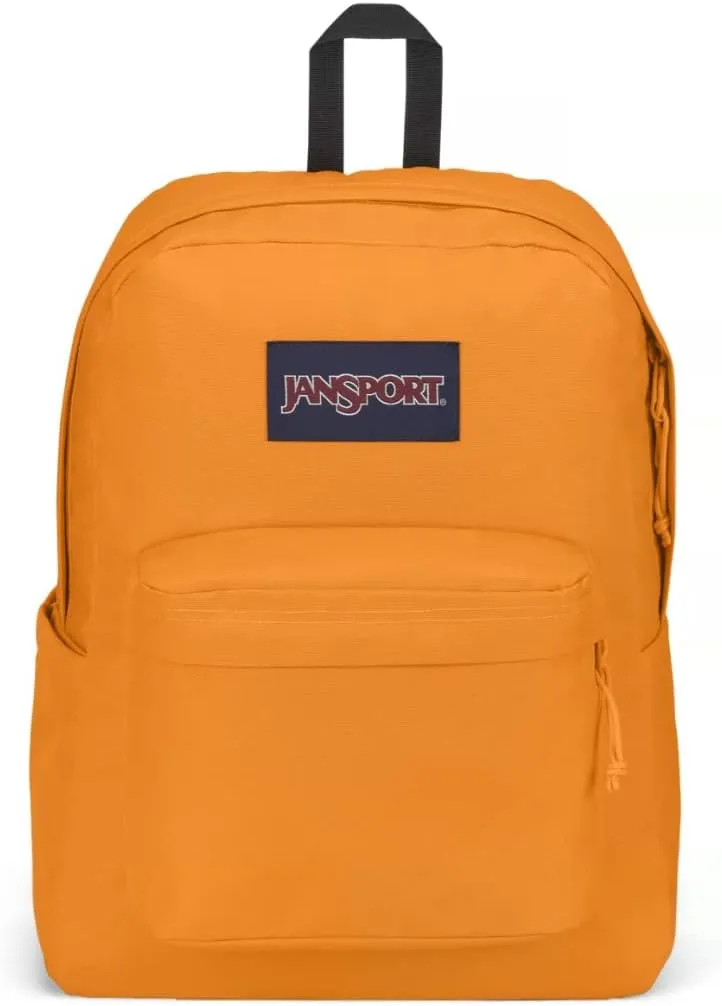 JanSport SuperBreak Plus Backpack with Padded 15-inch Laptop Sleeve and Integrated Bottle Pocket - Spacious and Durable Daypack for Work and Travel - Apricot