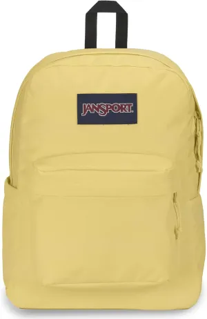 JanSport SuperBreak Plus Backpack with Padded 15-inch Laptop Sleeve and Integrated Bottle Pocket - Spacious and Durable Daypack for Work and Travel - Pale Banana