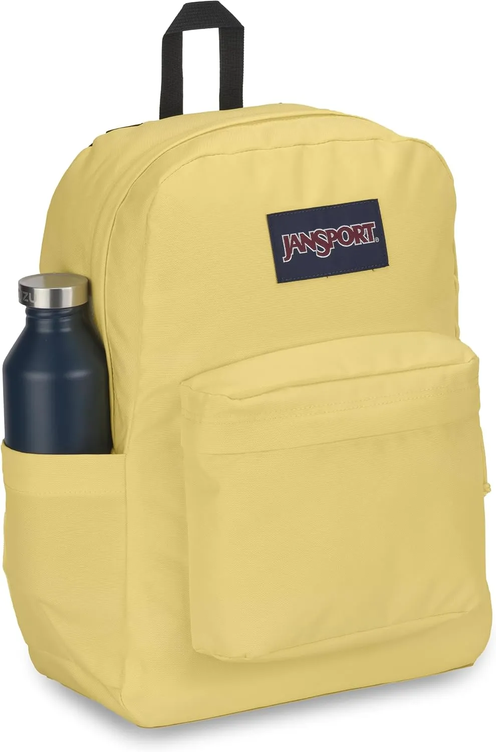 JanSport SuperBreak Plus Backpack with Padded 15-inch Laptop Sleeve and Integrated Bottle Pocket - Spacious and Durable Daypack for Work and Travel - Pale Banana