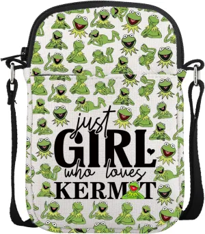 JNIAP Kerm-t Frog Crossbody Bags Comedy Movies Inspired Shoulder Bag Frog Lover Gift