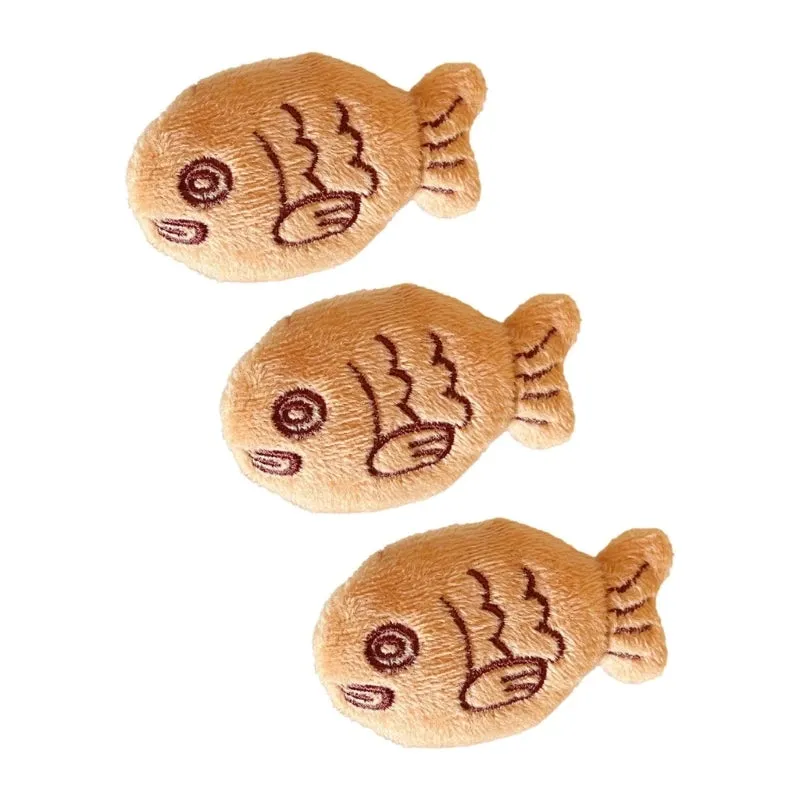 Kawaii Taiyaki Fish Brooch 🐟✨ Cute Plush Lapel Pin Set - Adorable Jewelry for All Ages! 🎀