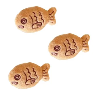 Kawaii Taiyaki Fish Brooch 🐟✨ Cute Plush Lapel Pin Set - Adorable Jewelry for All Ages! 🎀