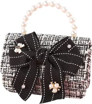 Korean Kids Purses and Handbags Crossbody Girls Faux Pearl Hand Bags Little Girl Small Coin