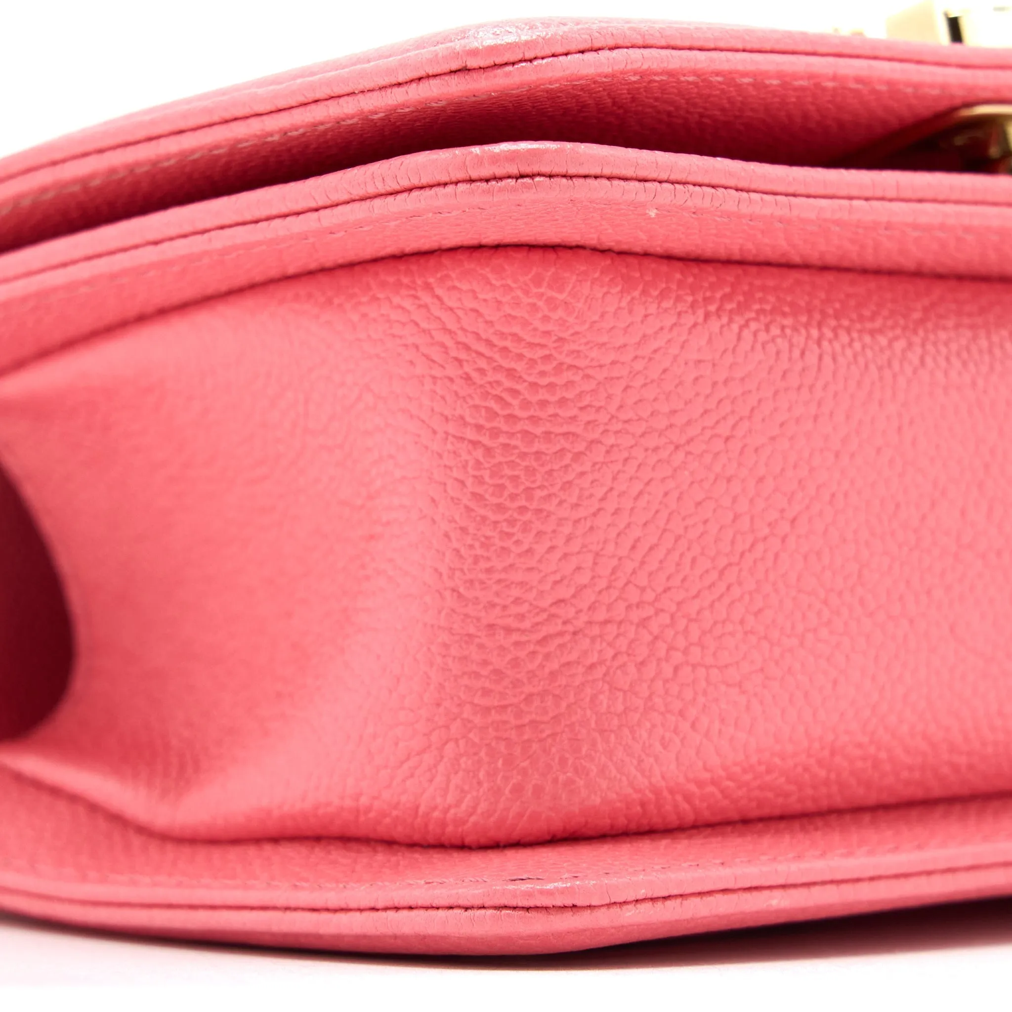 L Pink Bag (Microchip) Chevron Mini Super Boy Caviar Ending soon Efficient delivery Chanel