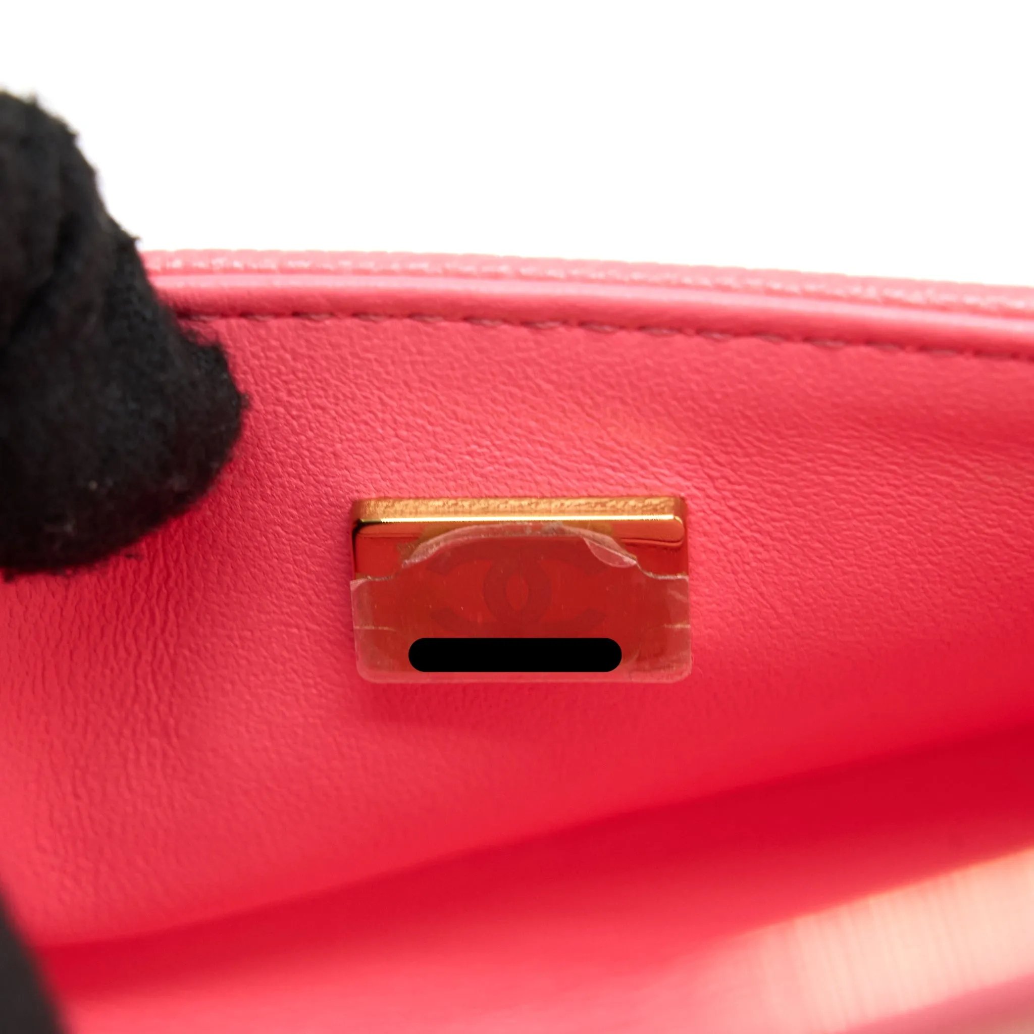 L Pink Bag (Microchip) Chevron Mini Super Boy Caviar Ending soon Efficient delivery Chanel