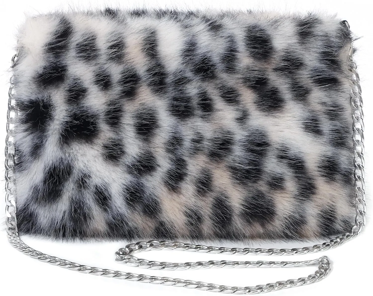 LA CARRIE Faux Fur Crossbody Bags for Women Shoulder Bag Purse Handbags Shoulder Strap