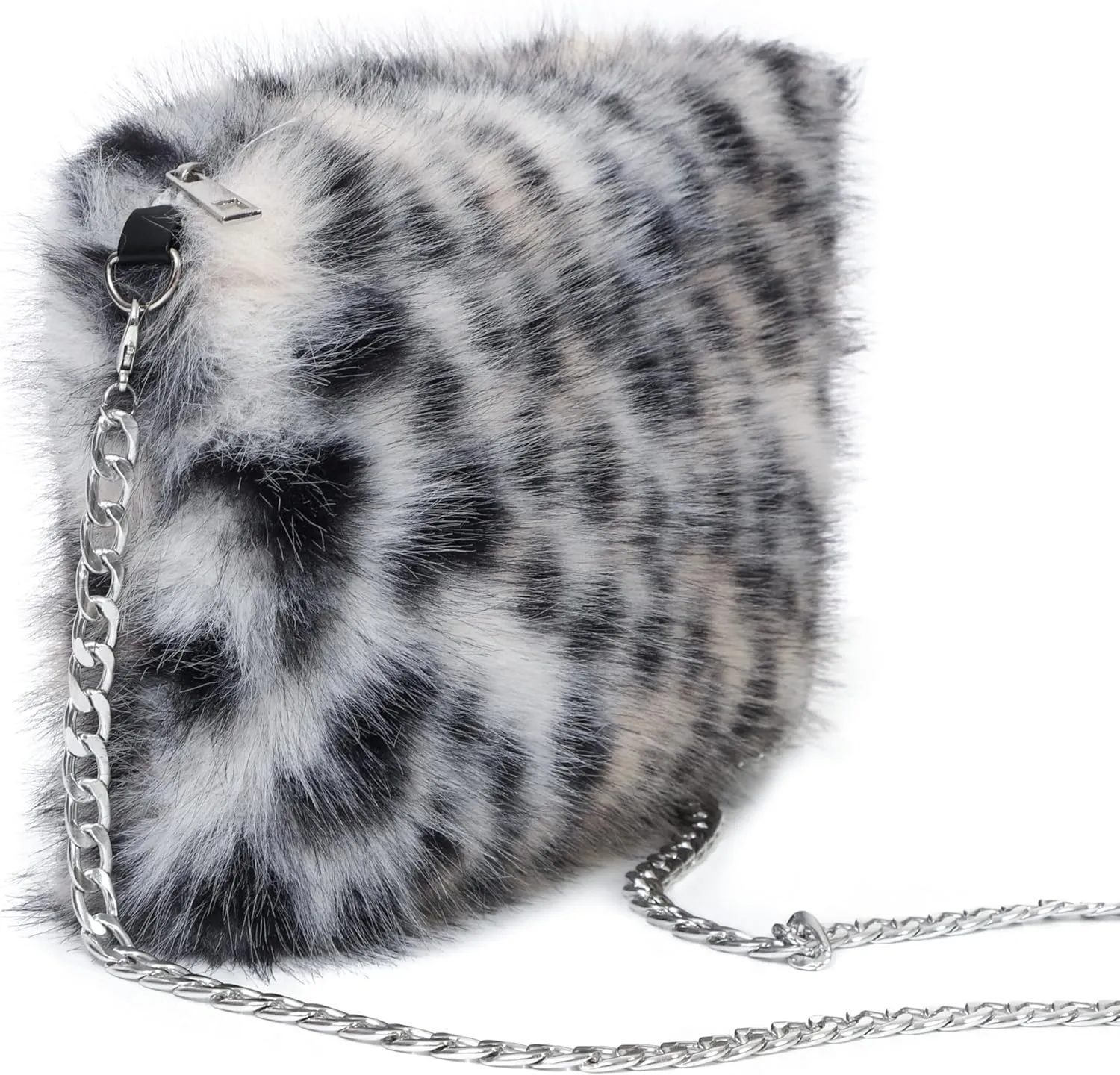 LA CARRIE Faux Fur Crossbody Bags for Women Shoulder Bag Purse Handbags Shoulder Strap