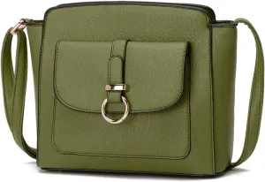 LA TERRE Lightweight Medium Crossbody Bags for Women, Small Crossbody Handbags Vegan Leather Shoulder Bag Purses