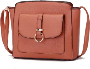 LA TERRE Lightweight Medium Crossbody Bags for Women, Small Crossbody Handbags Vegan Leather Shoulder Bag Purses