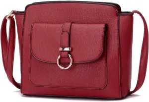 LA TERRE Lightweight Medium Crossbody Bags for Women, Small Crossbody Handbags Vegan Leather Shoulder Bag Purses