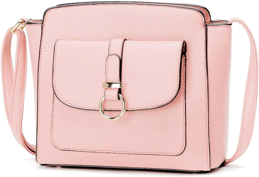 LA TERRE Lightweight Medium Crossbody Bags for Women, Small Crossbody Handbags Vegan Leather Shoulder Bag Purses