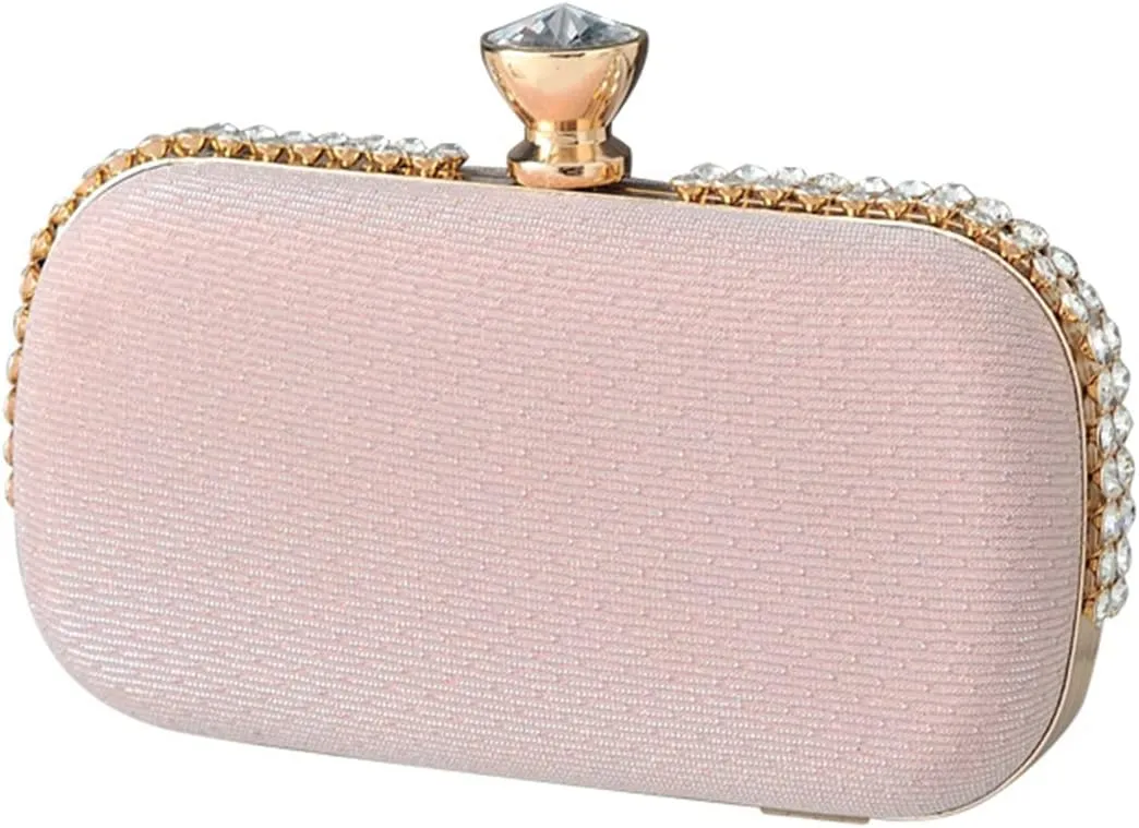 Ladies Clutch Bag Sparkly Rhinestone Evening Bag Women Charming Glittering Handbag