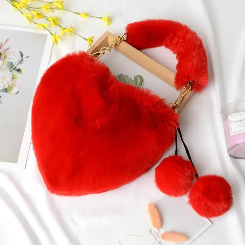 Ladies Heart Shaped Shoulder Bag