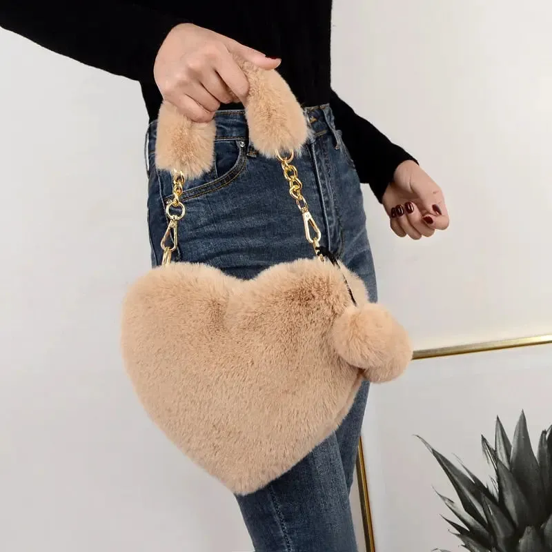 Ladies Heart Shaped Shoulder Bag