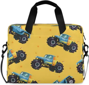 Laptop Bag Computer Bags Messenger Shoulder Bag Briefcase Cartoon Monster Truck for Business Office Work