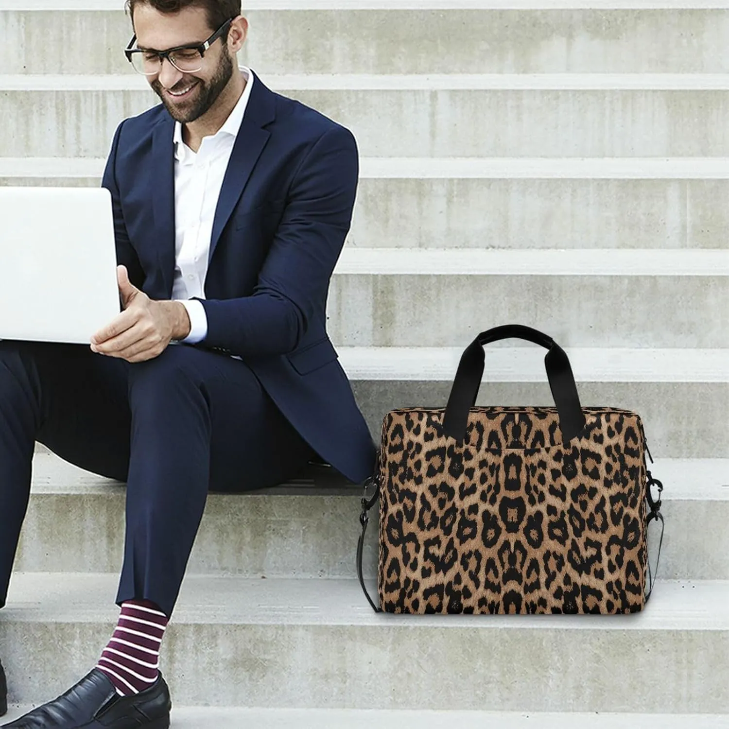 Laptop Bag Computer Bags Messenger Shoulder Bag Briefcase Magic Gnomes for Business Office Work