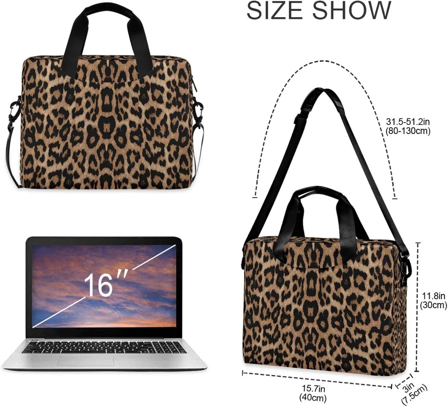 Laptop Bag Computer Bags Messenger Shoulder Bag Briefcase Magic Gnomes for Business Office Work