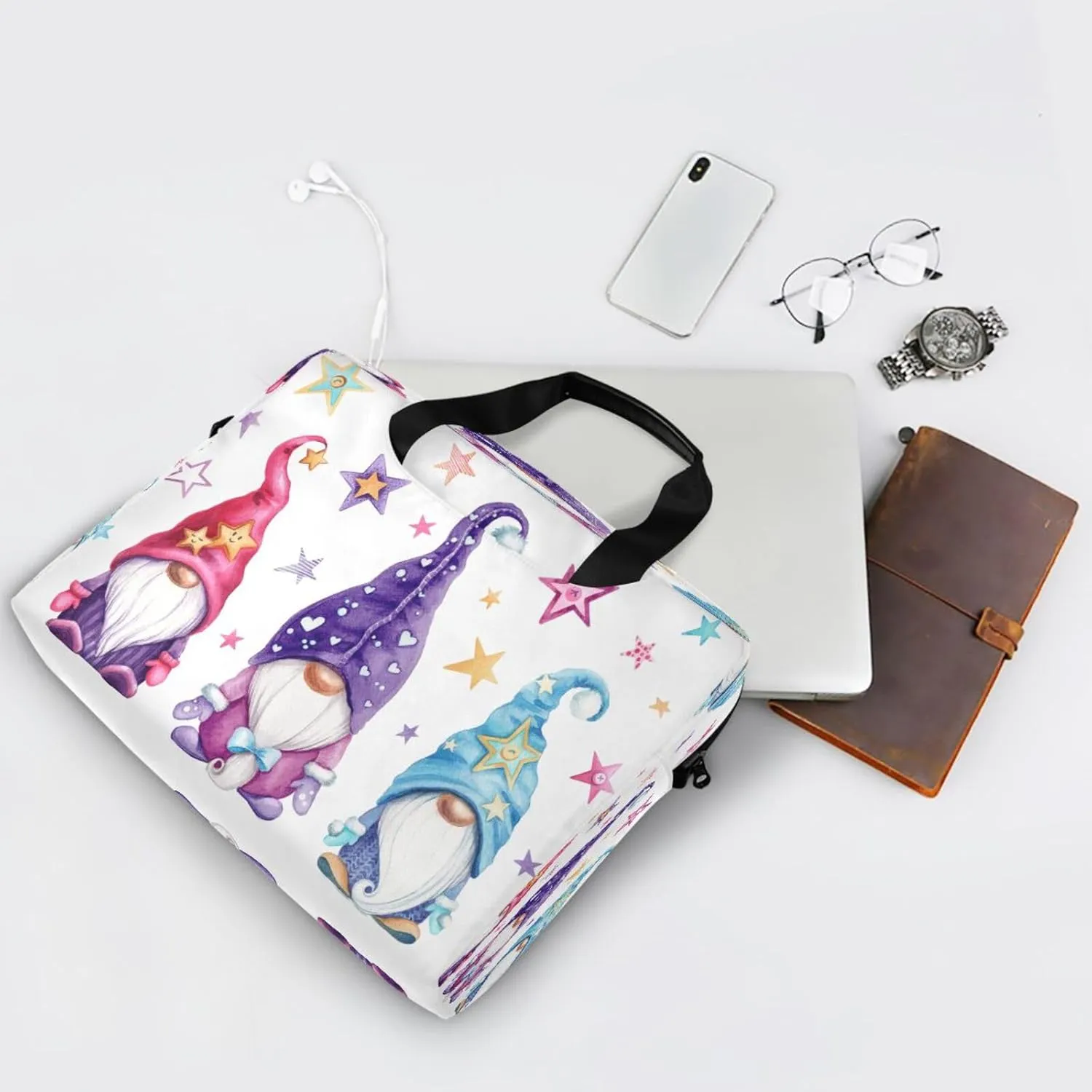 Laptop Bag Computer Bags Messenger Shoulder Bag Briefcase Magic Gnomes for Business Office Work