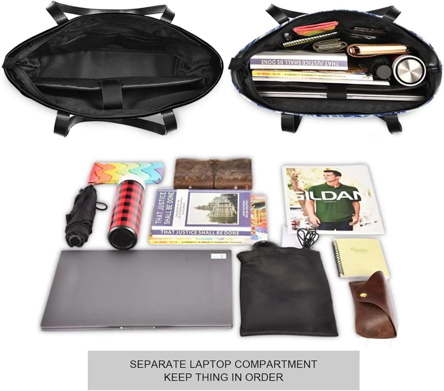 Laptop Tote Bag for Women 15.6in Tote Bag Laptop Compartment Work Bag Office Computer Teacher Travel Shoulder Bag