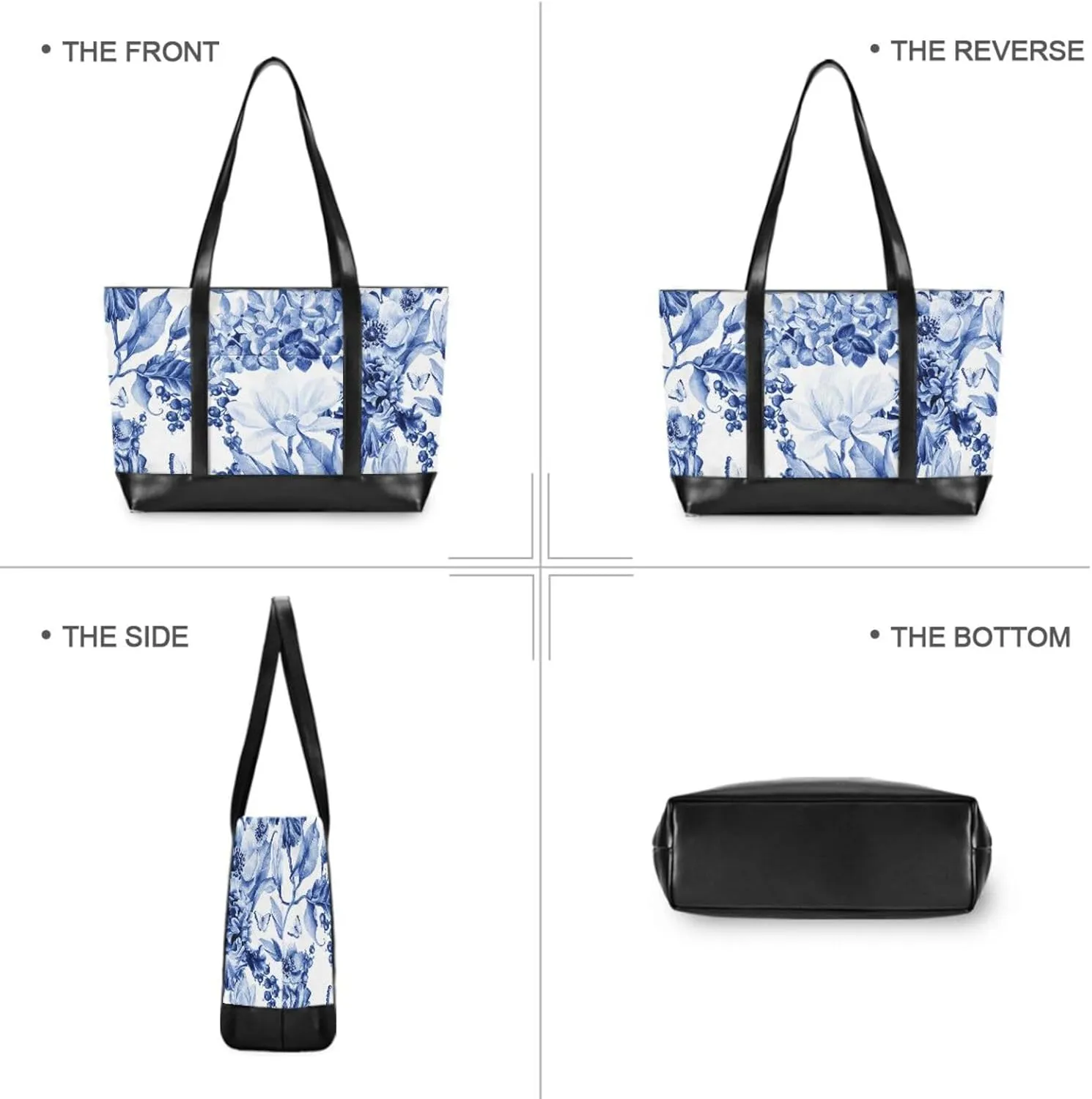 Laptop Tote Bag for Women 15.6in Tote Bag Laptop Compartment Work Bag Office Computer Teacher Travel Shoulder Bag