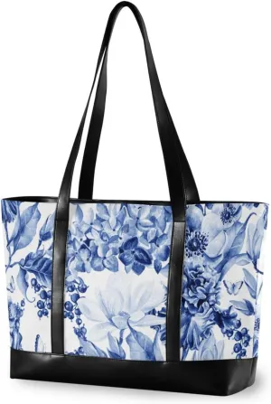Laptop Tote Bag for Women 15.6in Tote Bag Laptop Compartment Work Bag Office Computer Teacher Travel Shoulder Bag