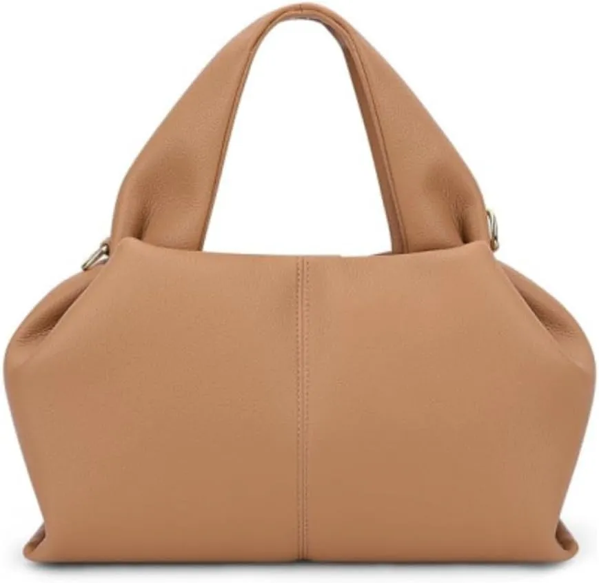Large Capacity HandBags Genuine Leather Purses for Women Tote Bags Ladies Cloud Clutch Big Shoulder Commuter Bag