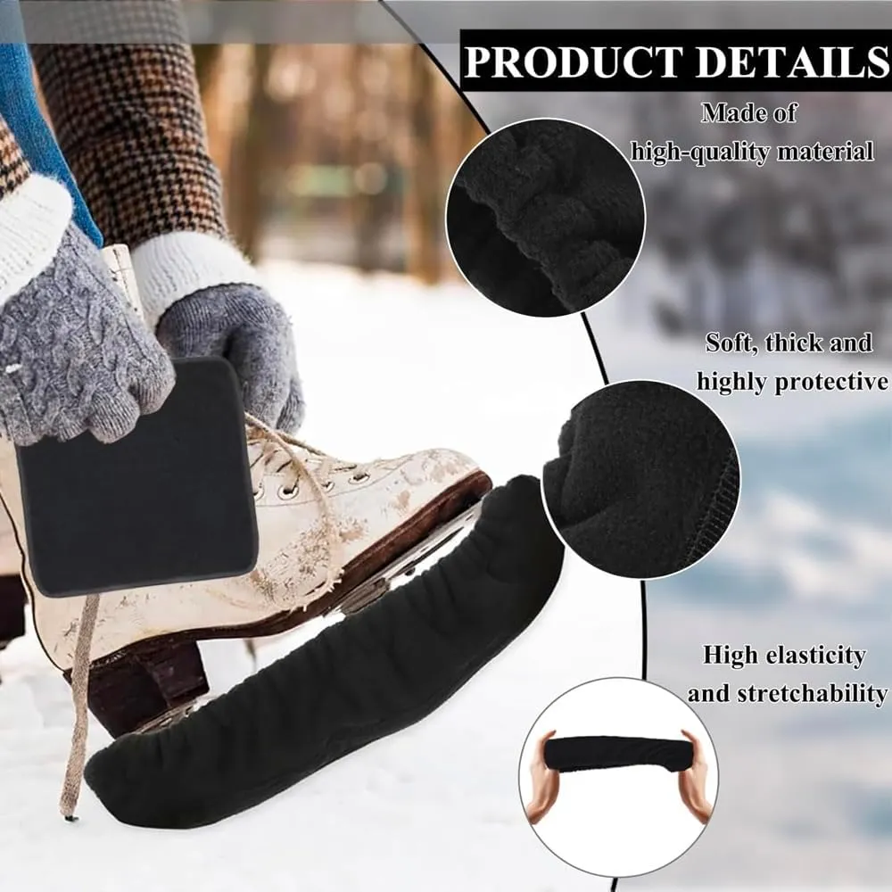 Large Capacity Skating Bag Set Ice Skate Blade Cover Roller Skates Bag and Ice Skating Guards Ice Skates Accessories Skate Guards for Youth Men Women Adults