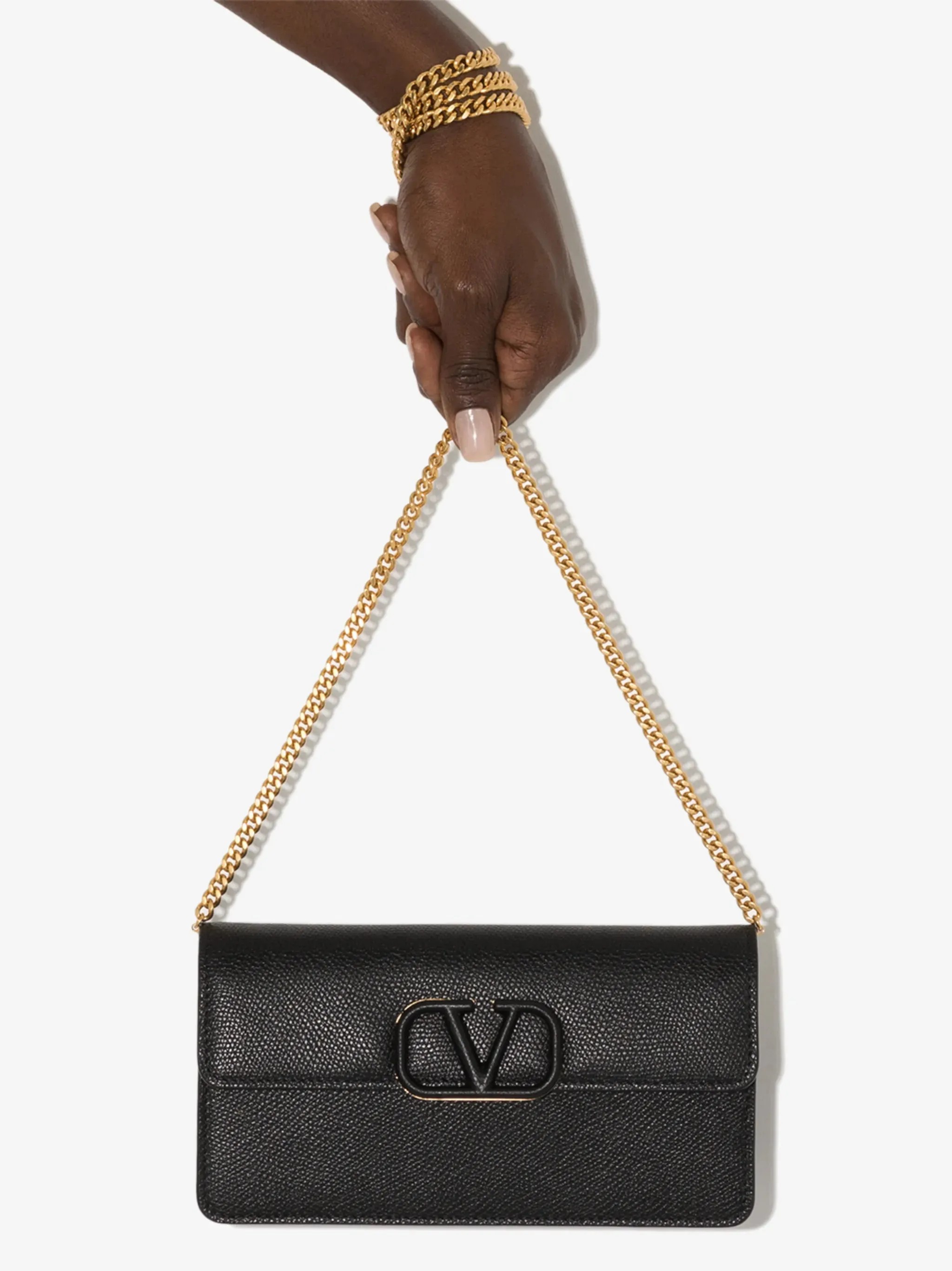 leather Best price Signature wallet-on-chain VLogo Extensive catalog
